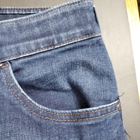 Lee Regular Fit Straight Leg Mid Rise Jeans Size 22W Petite Blue - Picture 7 of 14